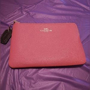 COACH Pink Zip Wallet/Wristlet